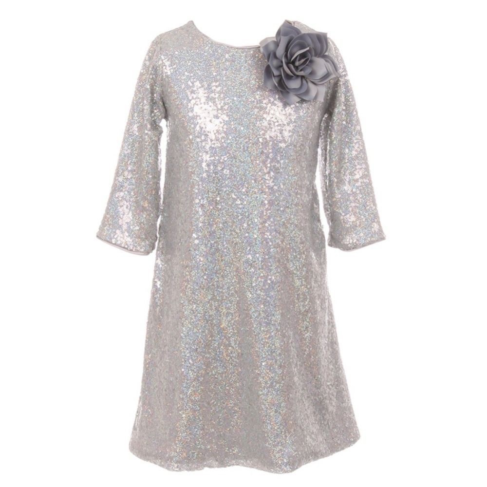 🤍🤍Kids Dream silver dress